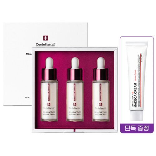 (최대혜택가 32900원 + 크림인텐시브포뮬러15ml) 엑스퍼트 마데카 멜라캡처 앰플 맥스(15ml 3개입)1박스