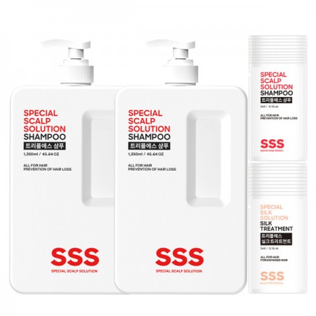 약산성 탈모완화샴푸 1350ml+1350ml+100ml