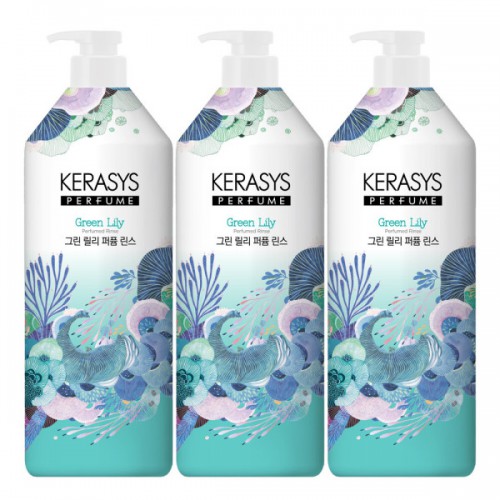 케라시스 퍼퓸 그린 릴리 린스 1L X 3개 + 케라시스 클린노트 180ml 증정